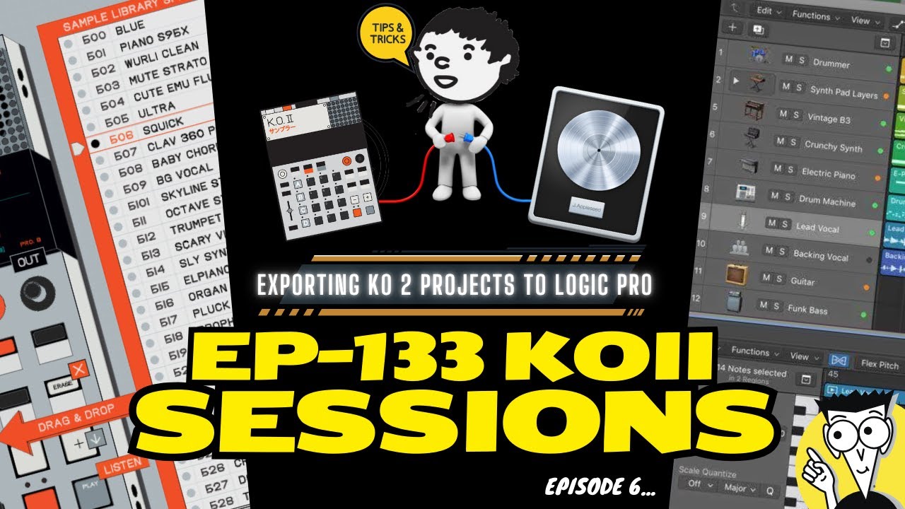 EP-133 KO 2 Sessions | Экспортируйте свои проекты в Logic Pro DAW