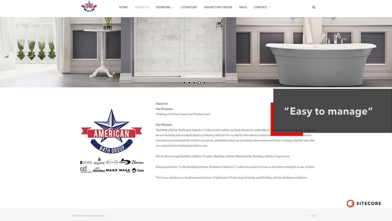 Digital customer experience leader in 8 months? American Bath Group uses Sitecore to make it happen