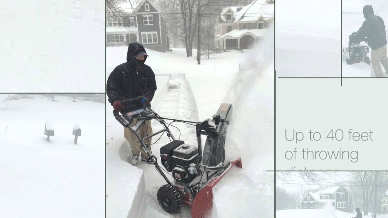 Toro SnowMaster clearing 18 inches of snow