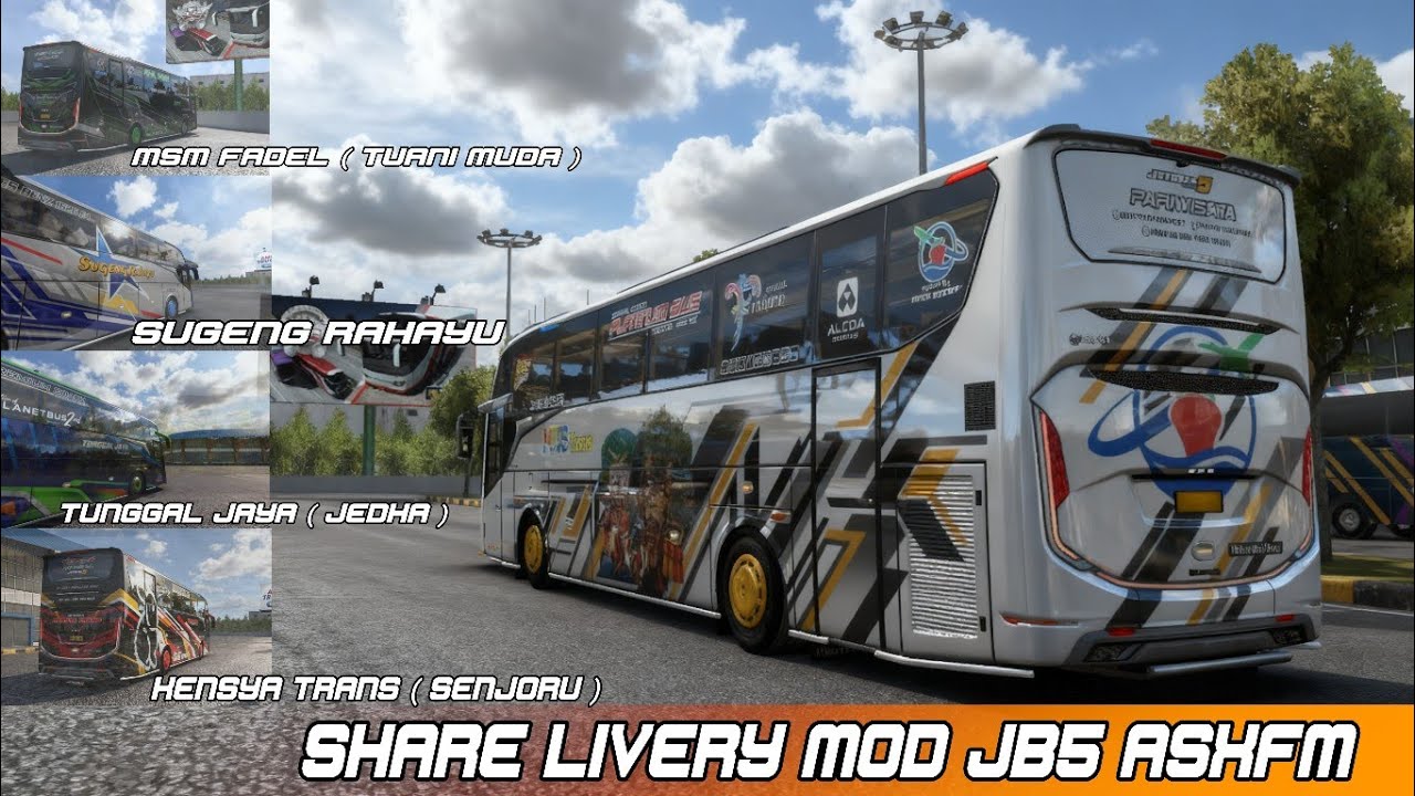 SHARE LIVERY MOD MHD JB5 DG/SG ASXFM FREE FULL VARIASI BUSSID V.4.4.1