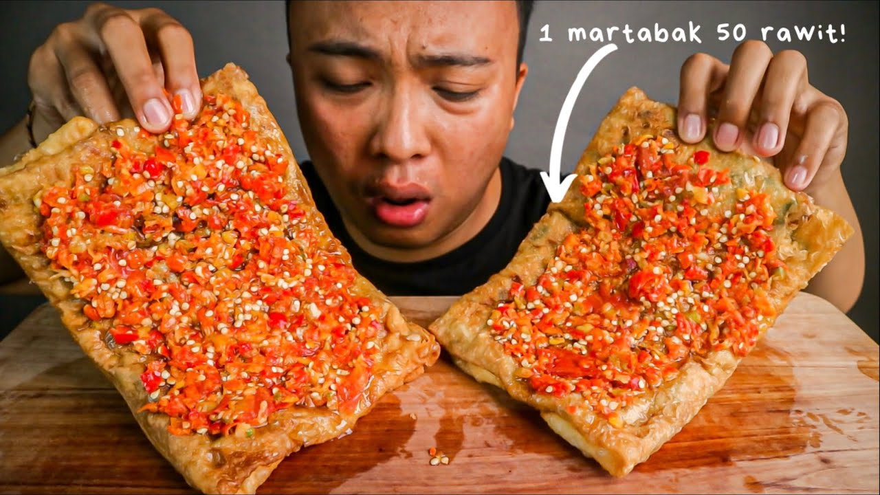 TUMBANGNYA HI MADE MUKBANG MARTABAK TELOR PEDAS MAMPUS! MUKBANG MAKANAN PEDAS