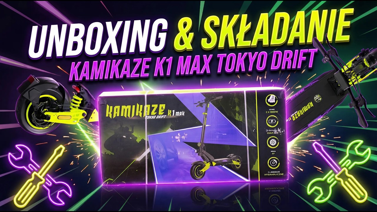UNBOXING Kamikaze K1 Max Tokyo Drift – składanie krok po kroku