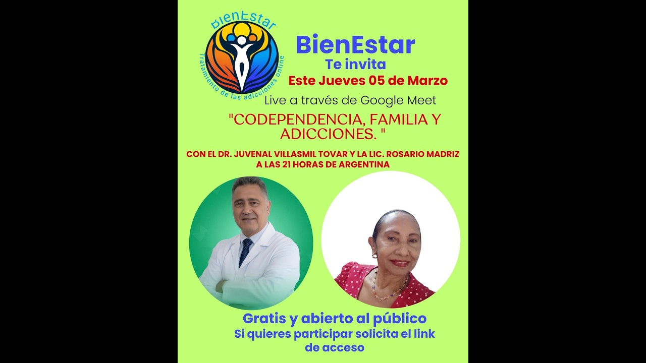 ¿Sabías de la Codependencia, Familia y Adicciones?