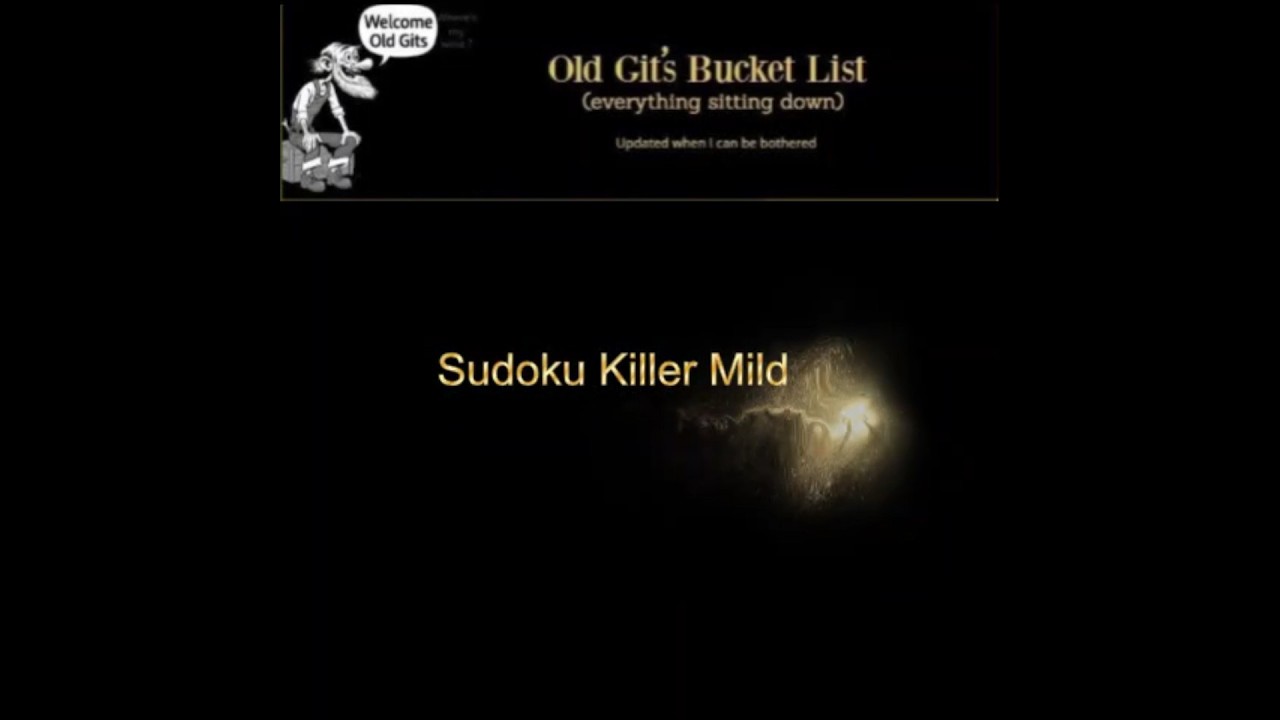 Old Git Sudoku 01 Intro