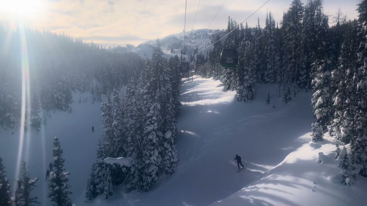 Sunshine Gondola Lift - Base to Village route.