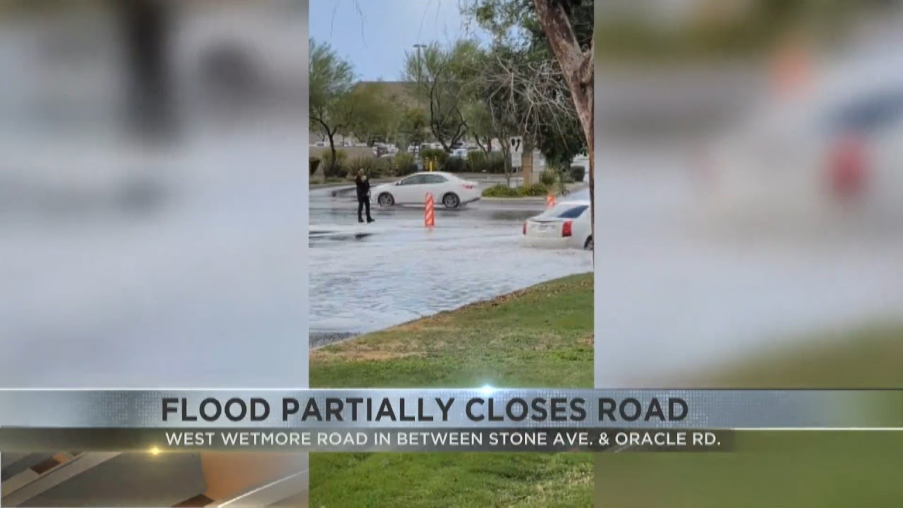 Flood partially closes road near Tucson Mall