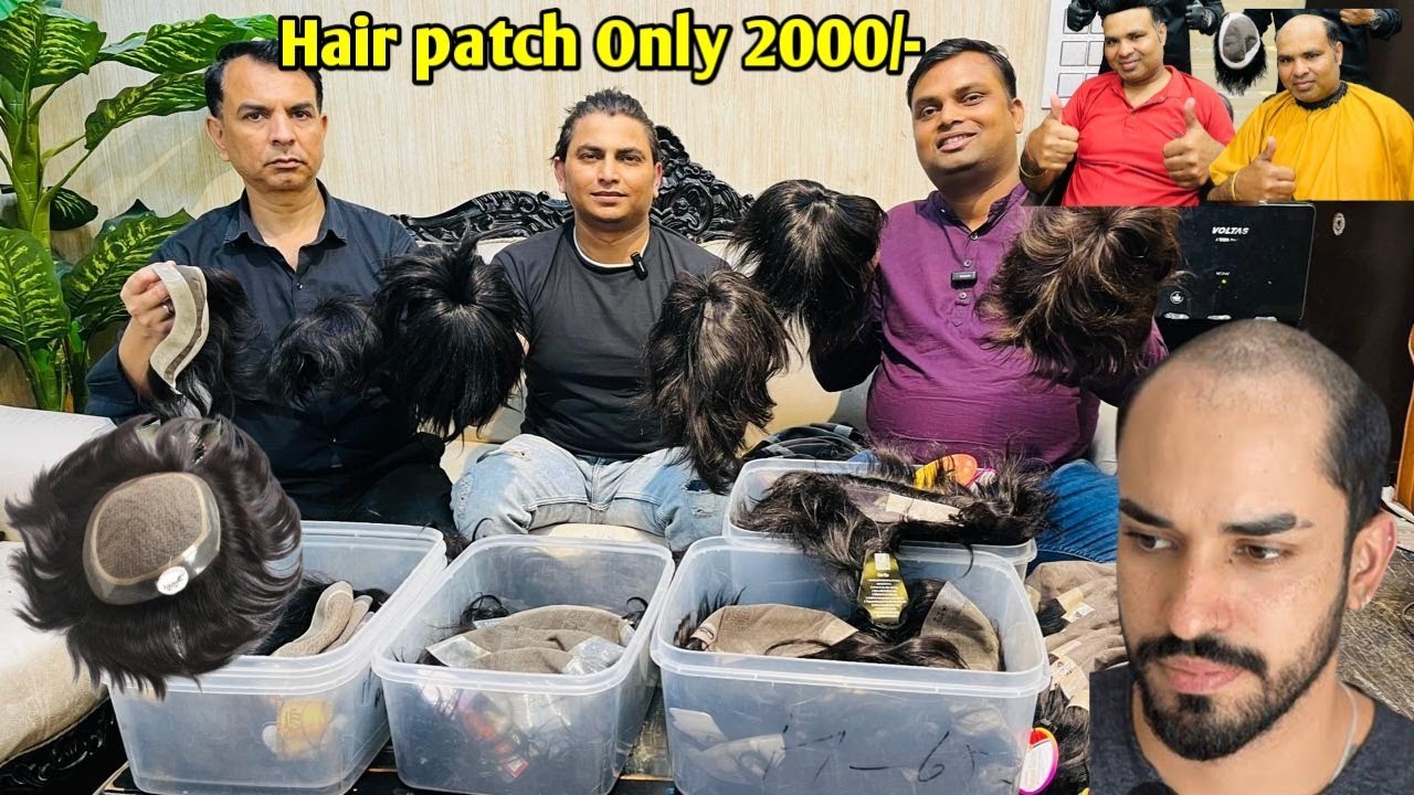 Cheapest Hair patch men & women Hair patch market Free Home delivery COD available🌈 Hair patch
