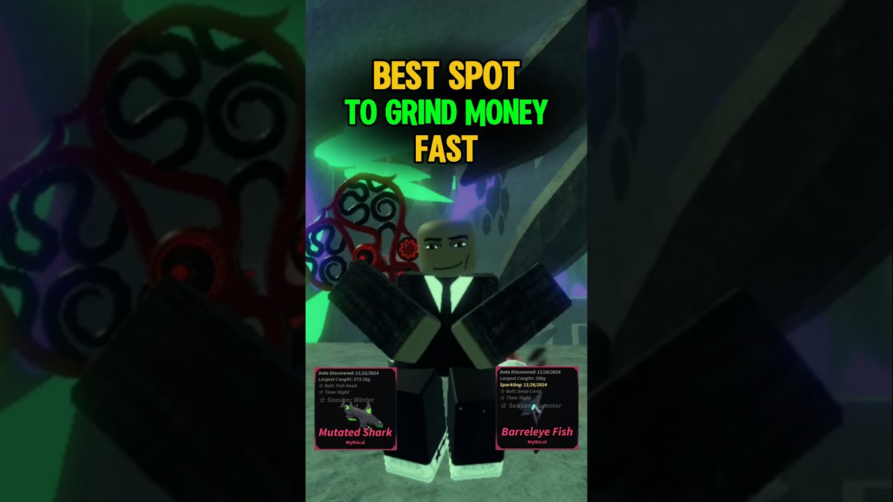 Best Fishing Spot To Grind Money Fast 🤑 #fisch #roblox