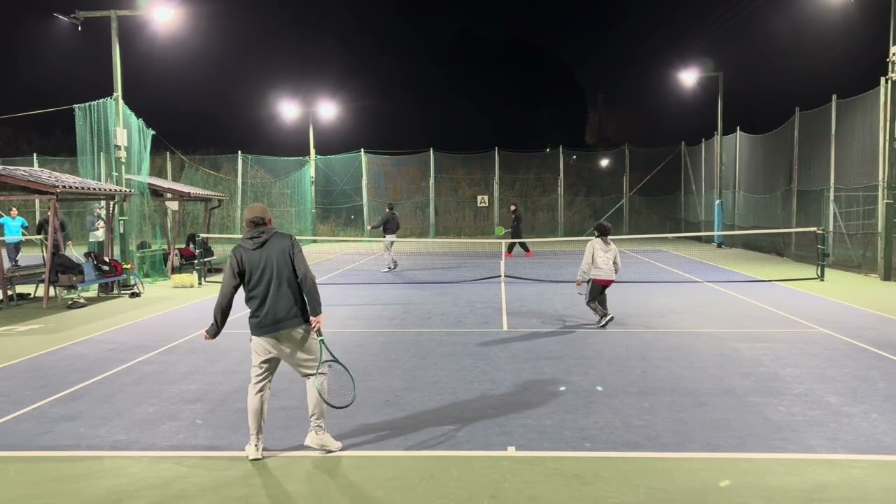 【Tennis-doubles】寒波の中、漢ダブルス練習会（2026年1月）