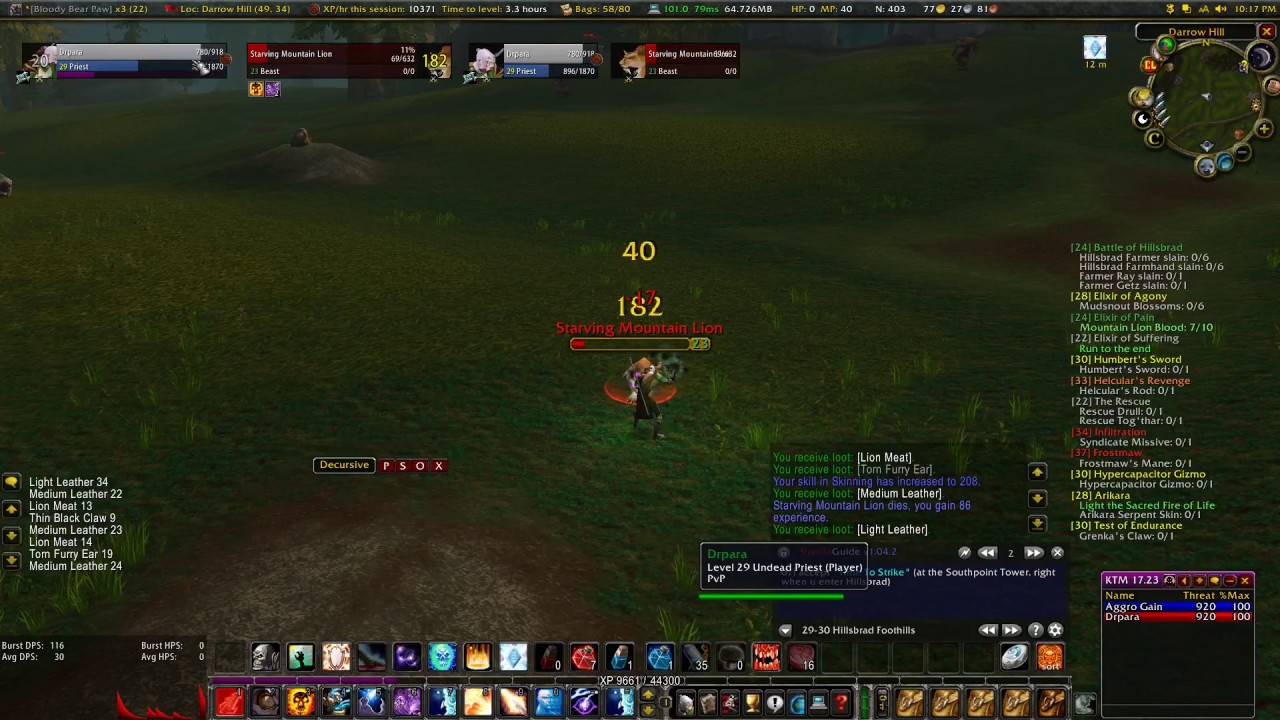 Vanilla WoW -  Nostralia.org - Reroll Level 29 - 30