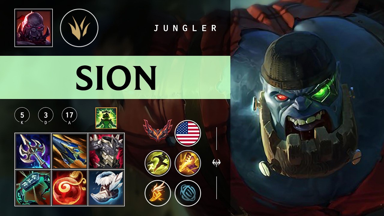 Sion Jungle vs Lee Sin - NA Grandmaster Patch 26.05