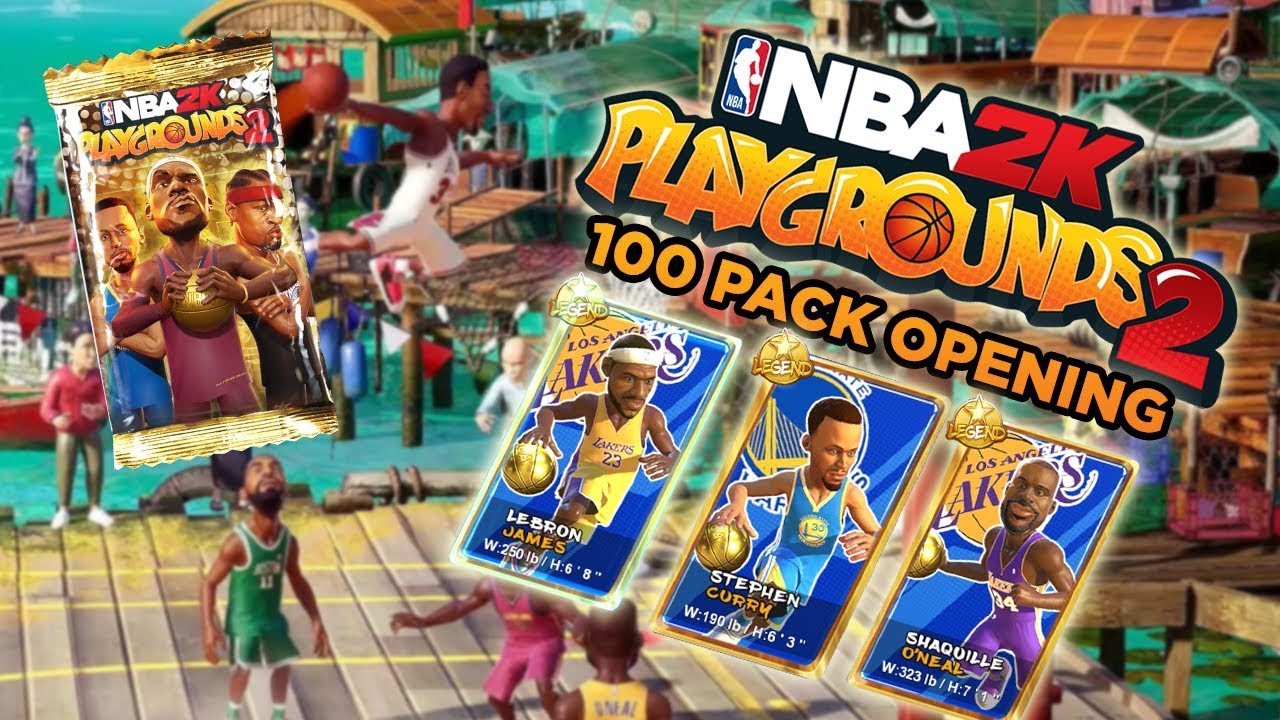 GUARANTED LEGEND PACKS? 100 PACK OPENING | NBA 2K PLAYGROUNDS: 2