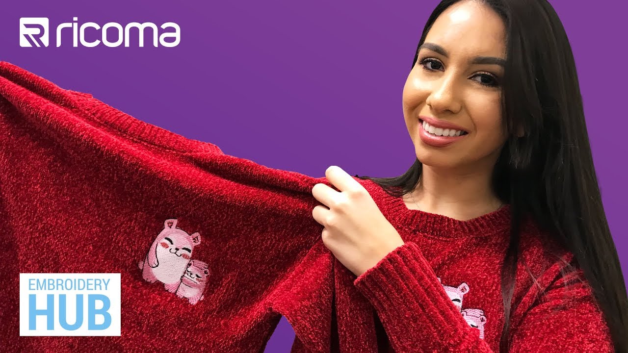 Embroidery Hub Ep. 33: How to Embroider a Knitted sweater | Embroidering Knitted Items