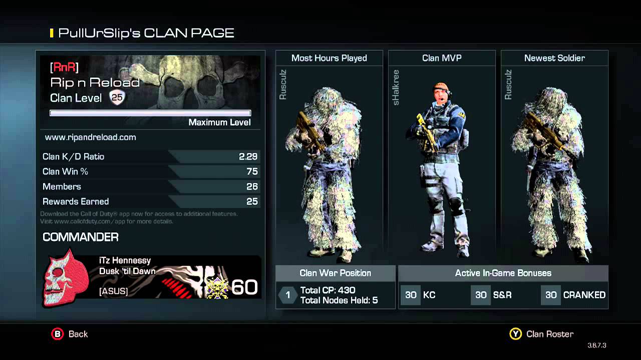 COD Ghosts Diamond Division - RnR Is THE BEST DD Clan!