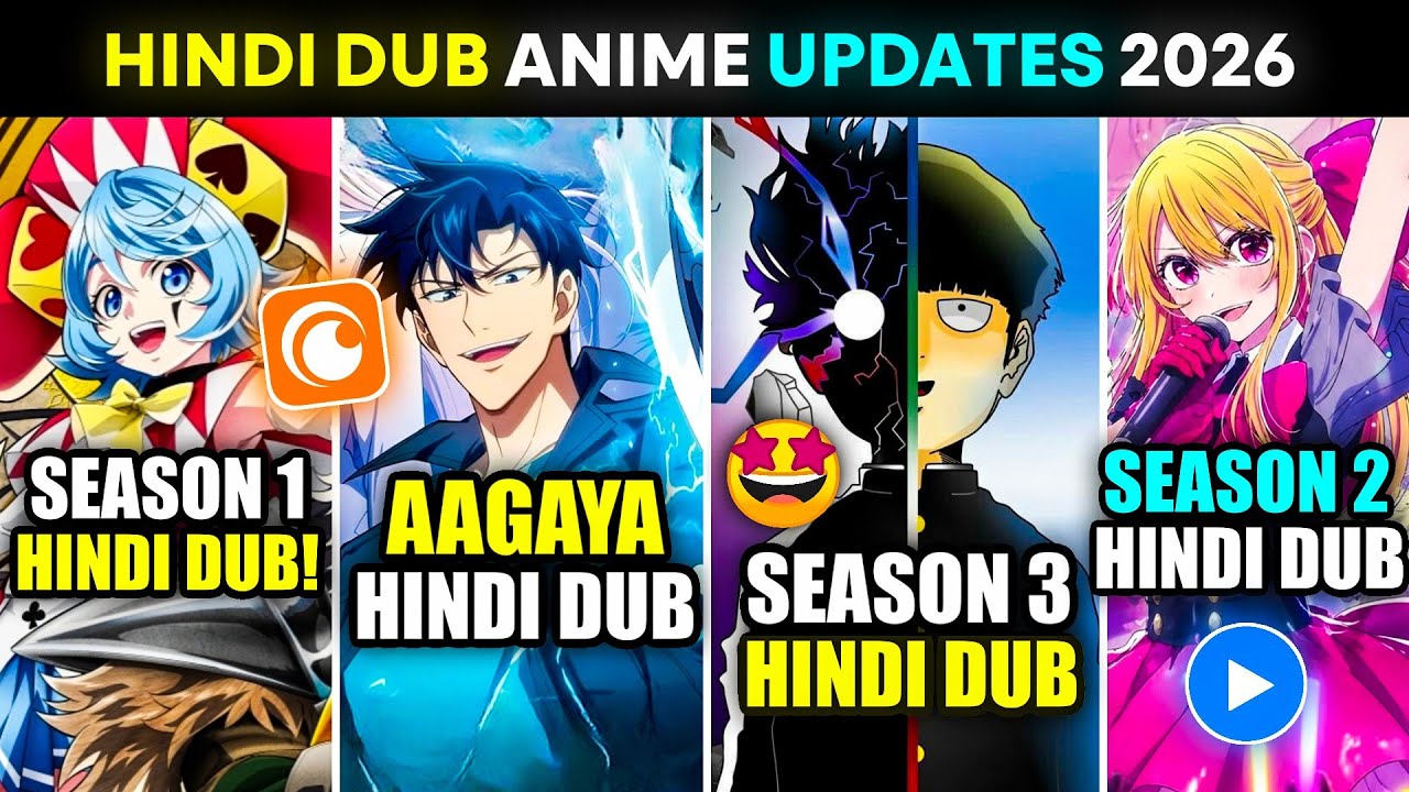 5 New Hindi Dub Anime On Mx Player & CR 🤯| Oshi Noko Season 2 Hindi Dub | Lotm Season 2 Hindi Dub