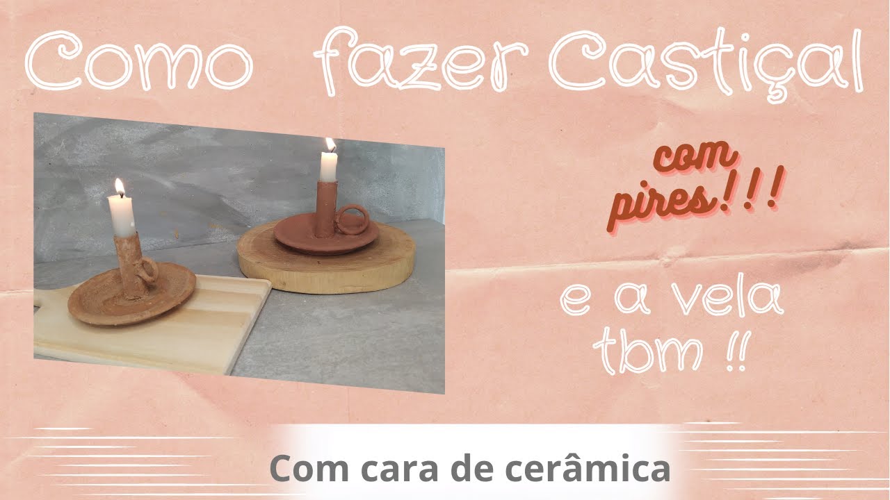 Como fazer casti&ccedil;al com carinha de cer&acirc;mica. Reciclando pires.