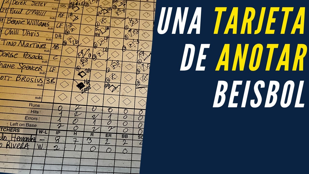 Clase 1 de como anotar un juego de baseball📝 ⚾️