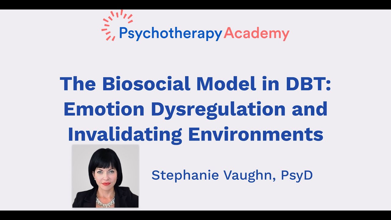 The Biosocial Model in DBT: Emotion Dysregulation and Invalidating Environments
