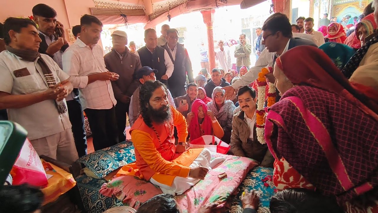 पूर्णिमा पर उमड़ा जन सैलाब,ओमदास जी महाराज से लिया आशीर्वाद, धूणी माता के दी धोक #सांगलिया_धूणी 
