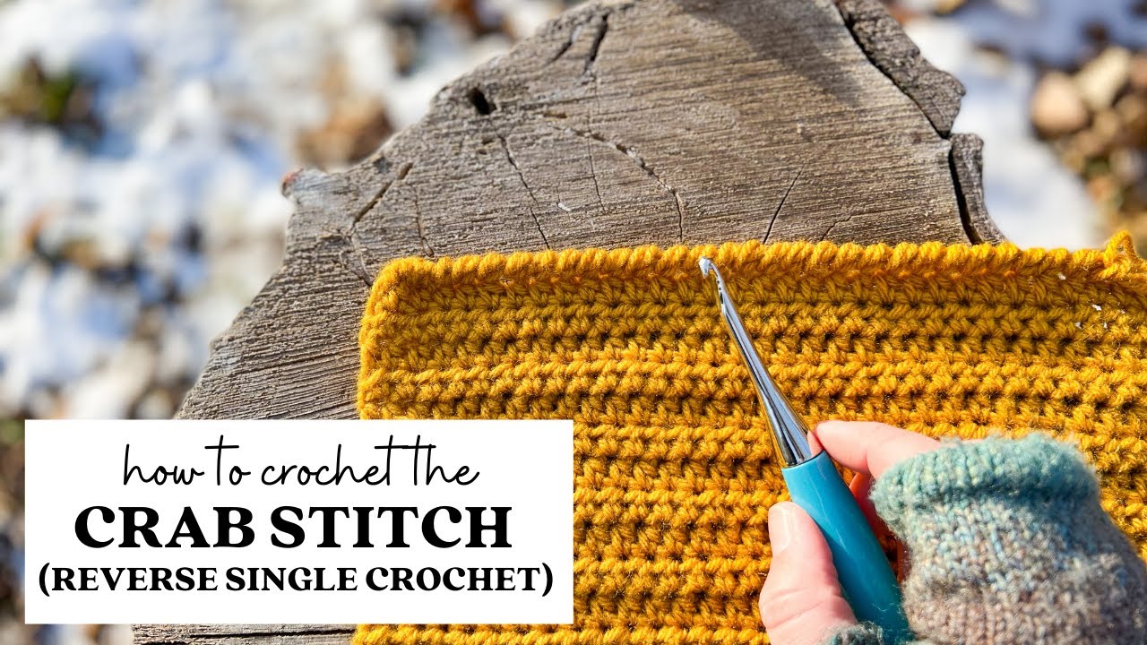 Easy Crochet Border | Reverse Single Crochet | Crab Stitch Crochet