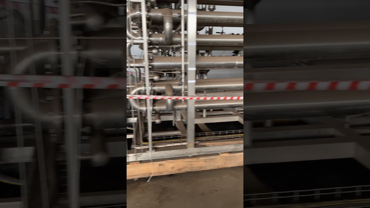 Complete line for production of vegetable and fruit puree