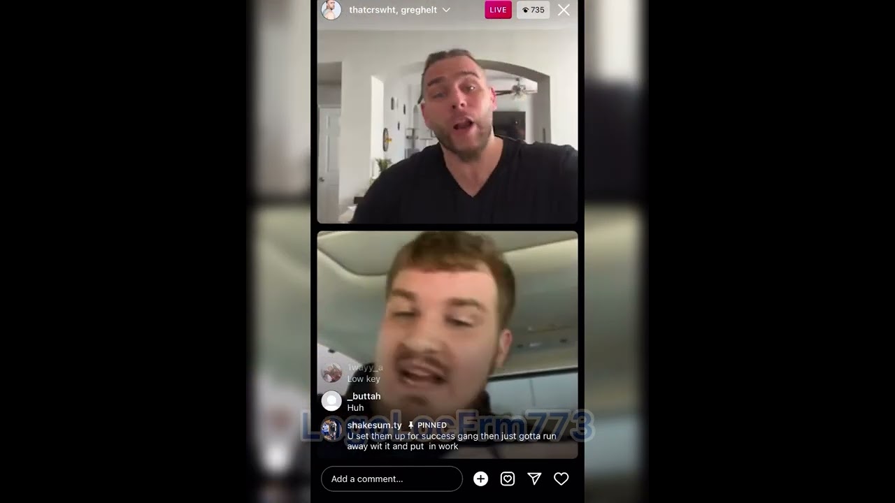 Crswht & Greg “45” Helt get HEATED on #iglive | What’s y’all opinion?
