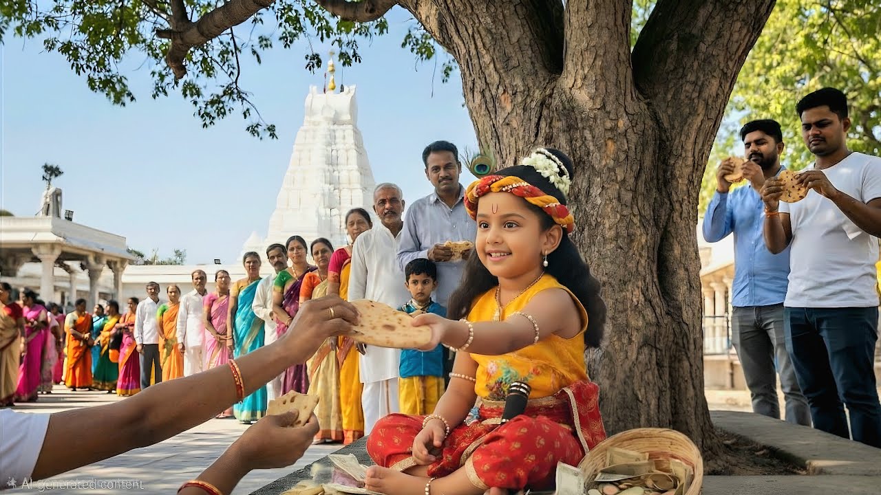 मंदिर के द्वार पर अद्भुत लीला | कान्हा ने सबको किया खुश | Yashomati Maiyaa Ke Nandlala