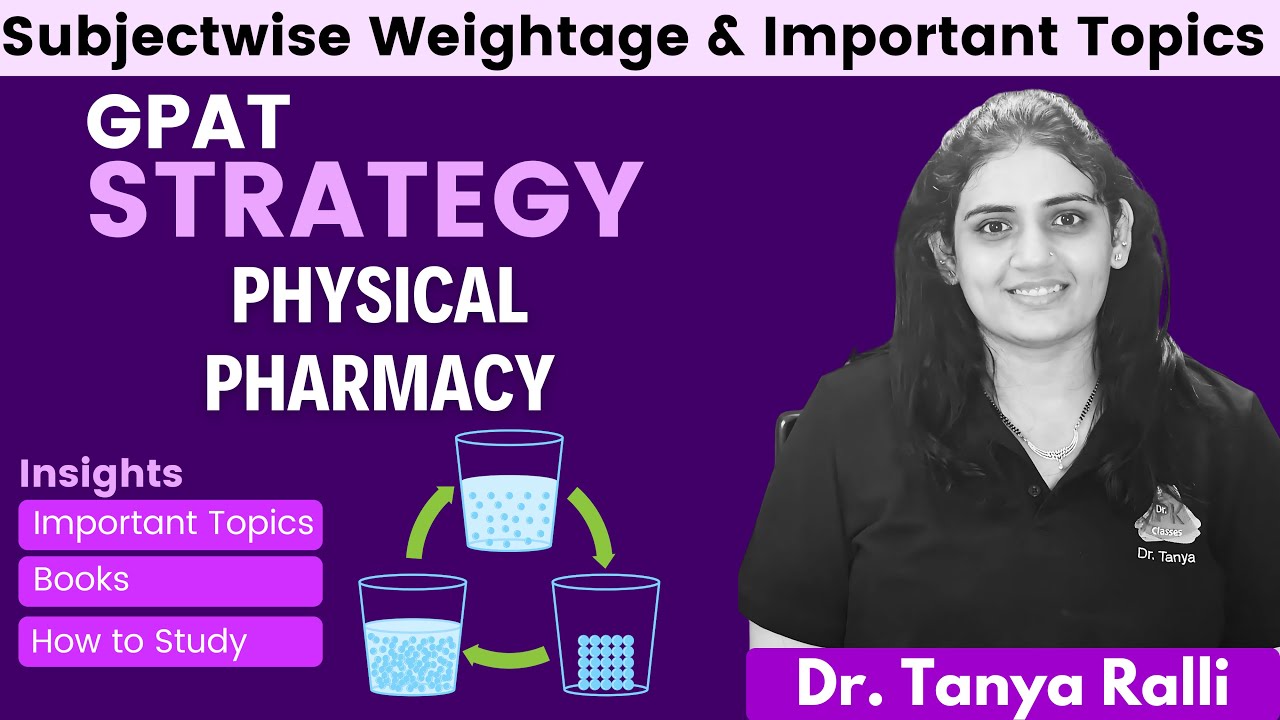 GPAT Strategy – Physical Pharmacy | Important Topics | Best Books | Dr. Tanya