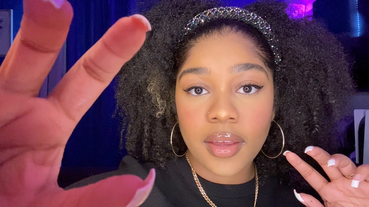 ASMR- Gentle Mouth Sounds + Camera Tapping 😴👅 (GUM CHEWING INAUDIBLE WHISPERING, PERSONAL ATTENTION)