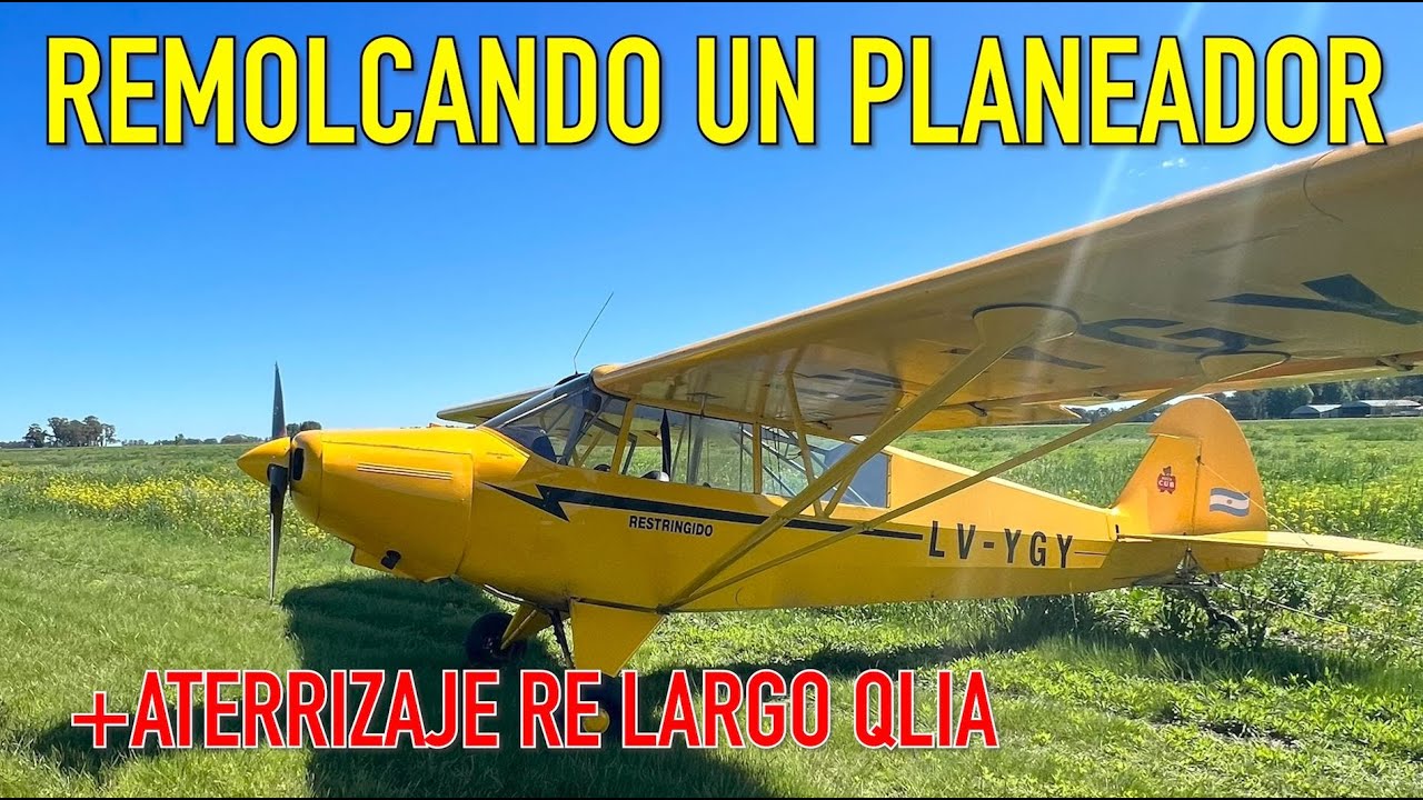 Remolcando un planeador En Pleno Verano
