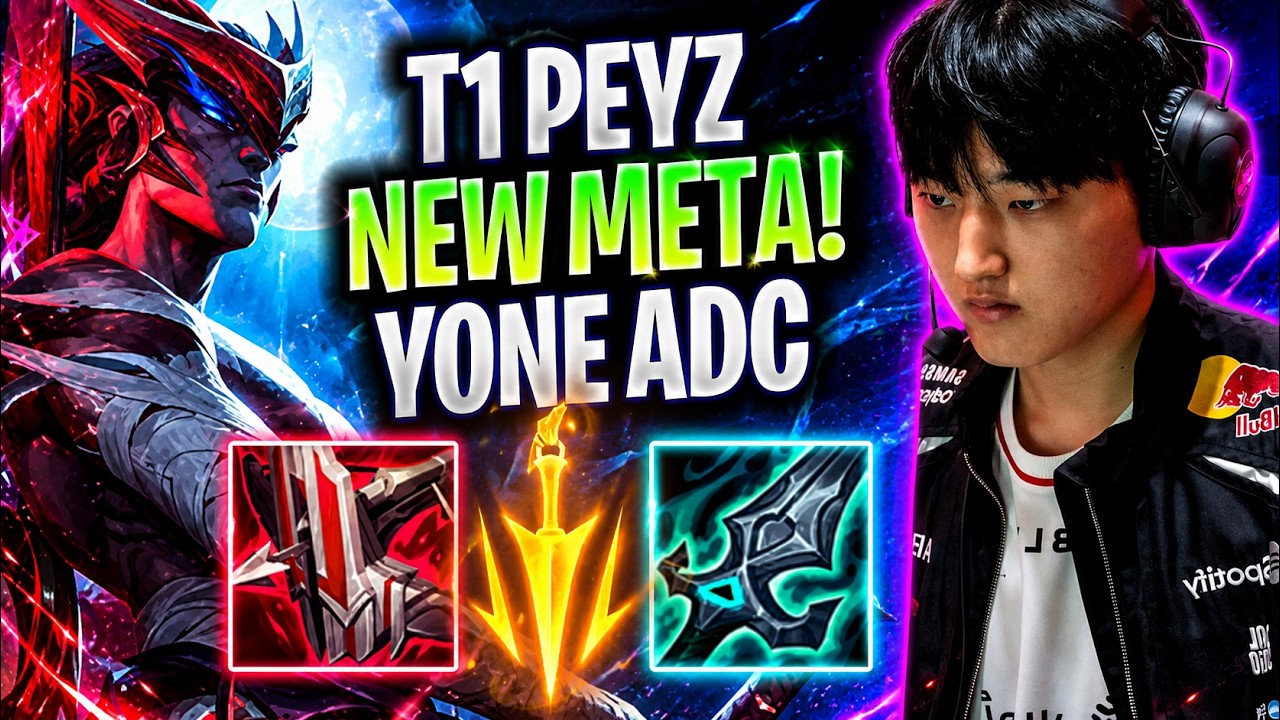 PEYZ CRAZY NEW META YONE ADC! - T1 Peyz Plays YONE ADC vs Cho'gath in Korea SoloQ!