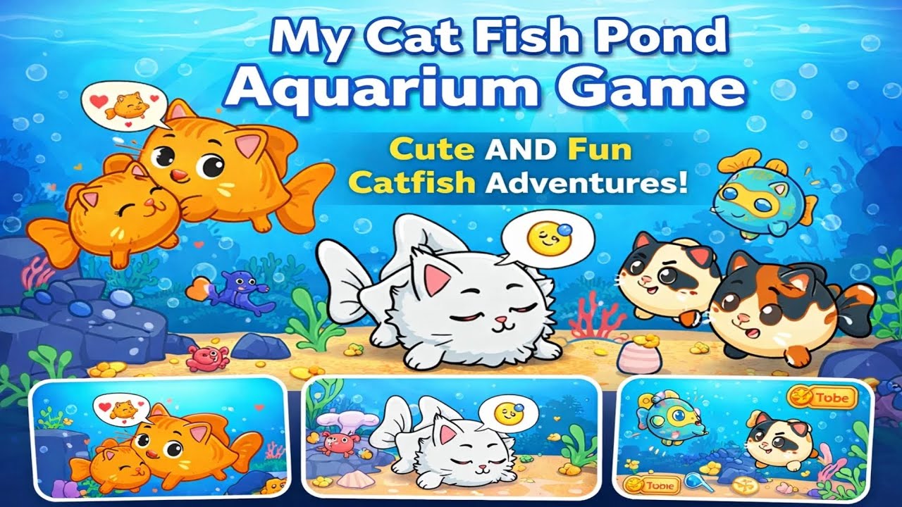 🐱🐟 My Cat Fish Pond Aquarium Game | Gameplay