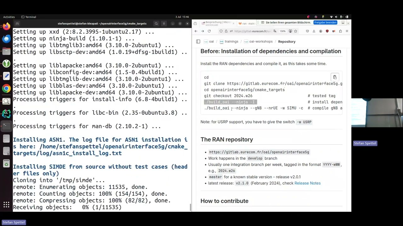 First OpenAirInterface South African Hands-on Workshop: OAI RAN Hands-on