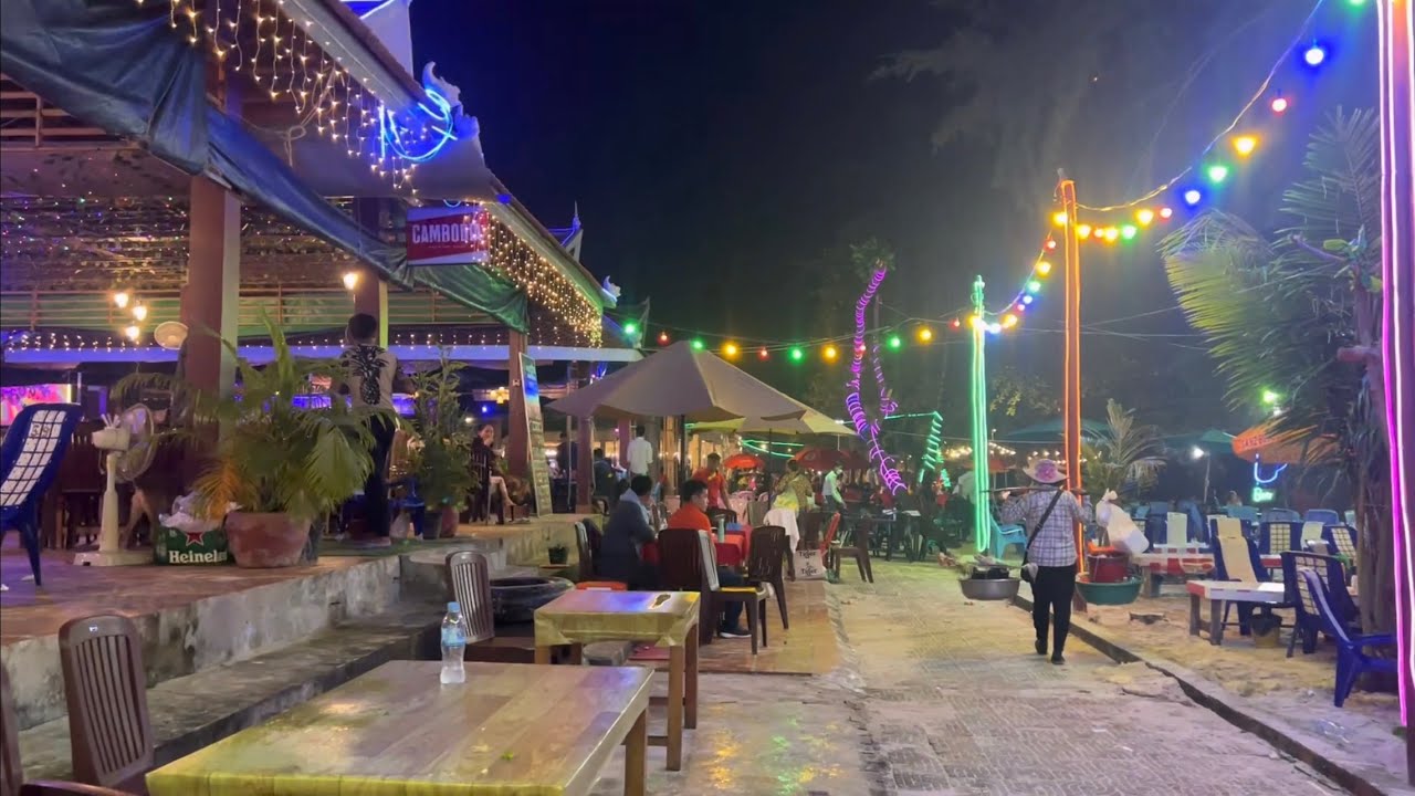 Sihanoukville seaside at night. #Sihanoukville