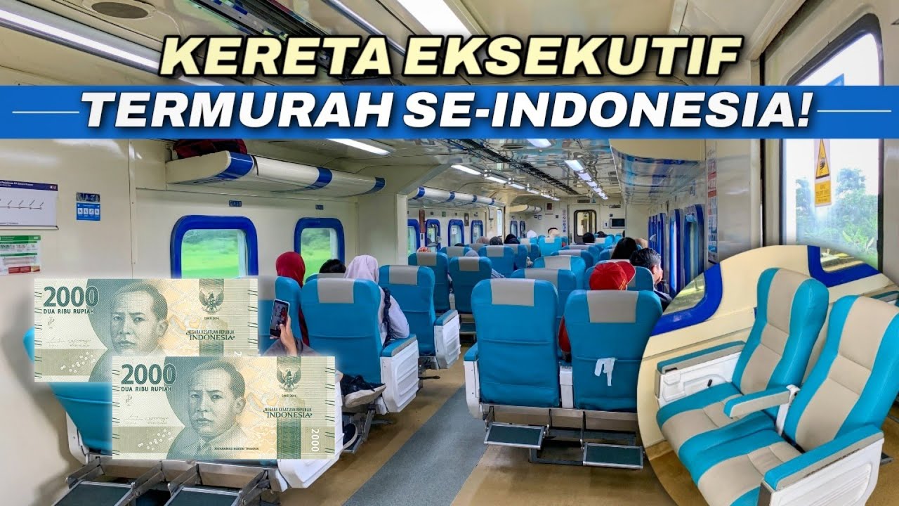 Rp 4.000 NAIK KERETA API EKSEKUTIF TERMURAH SE-INDONESIA! KA Batara Kresna Solo - Wonogiri