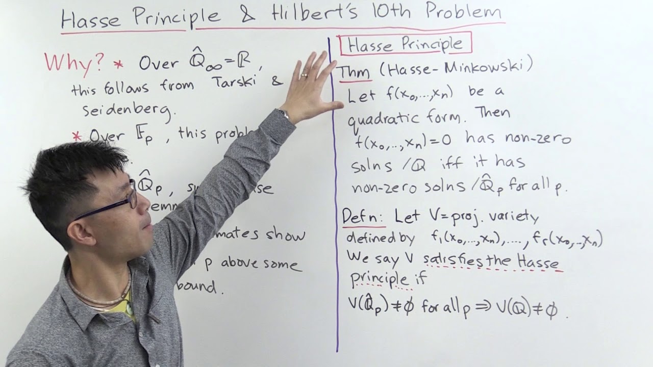 Hasse Principle and Hilbert's 10th Problem