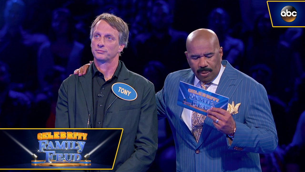 Tony Hawk and Son Play Fast Money - Celebrity Family Feud