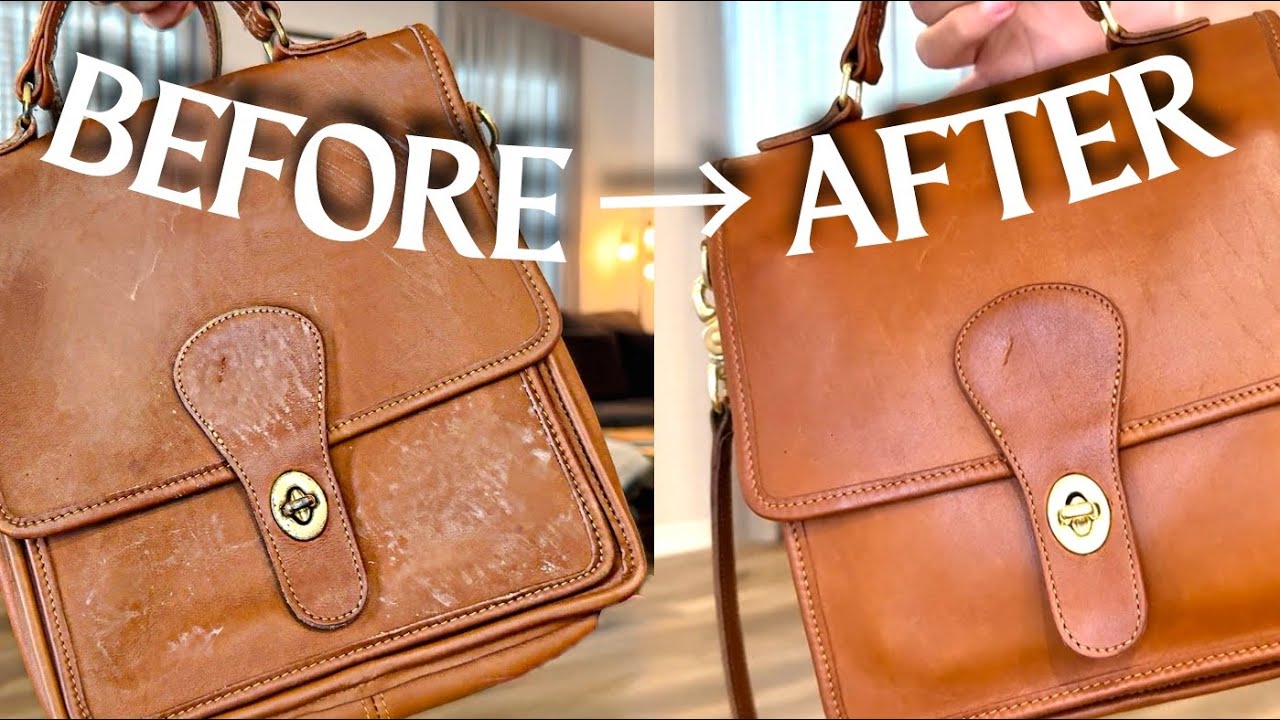 How to Clean & Restore a Vintage Coach Station Bag (Before & After)