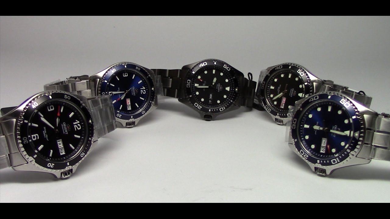 Overview of the Orient Mako and Ray II Wristwatches - The Affordable Diver
