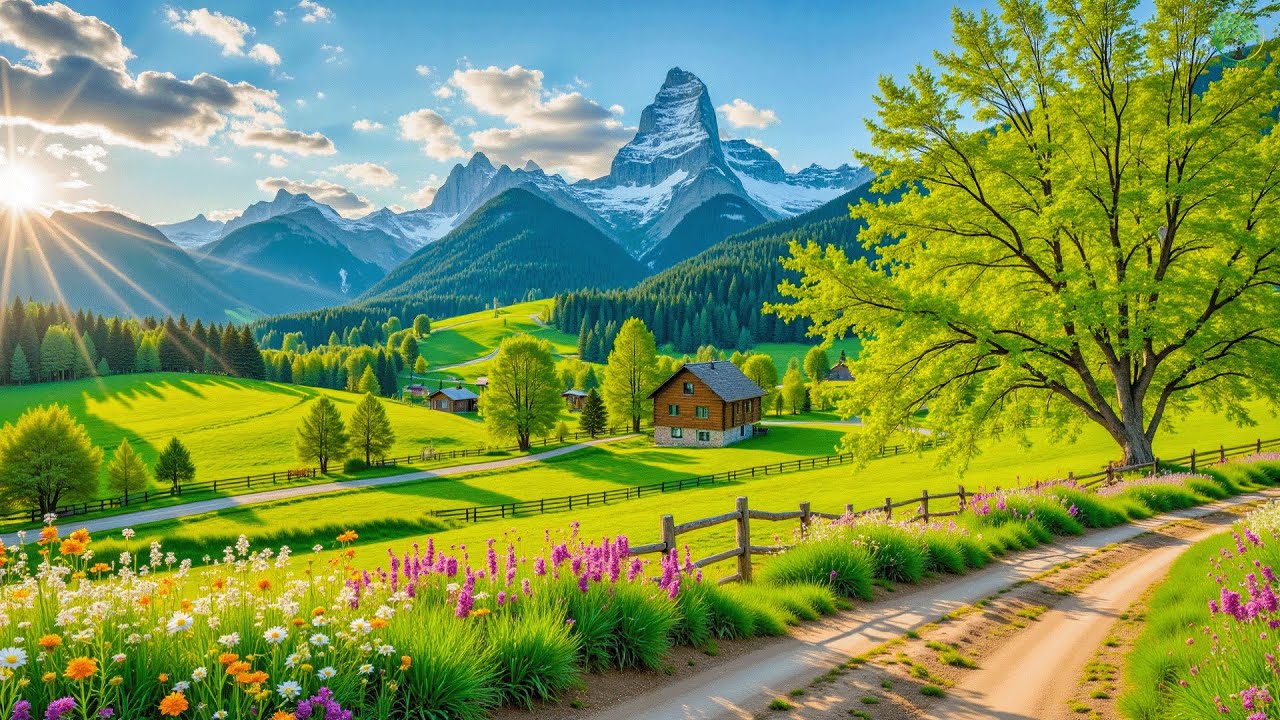 Deep Healing Piano🍀Majestic Mountain Stream & Nature Sounds — Stop Overthinking, Sleep & Inner Peace