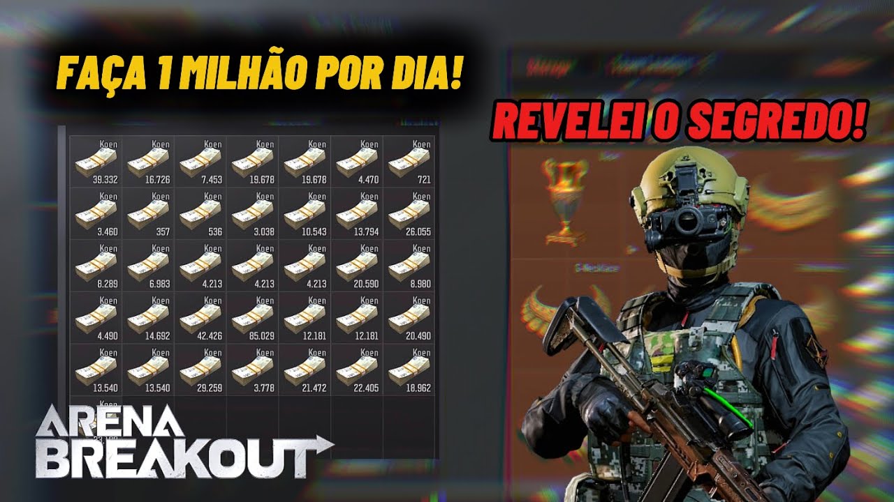 FOI ASSIM QUE EU CONSEGUIR 30 MILHÕES EM 2 SEMANAS (NÃO É CLICK BAIT) ARENA BREAKOUT GLOBAL
