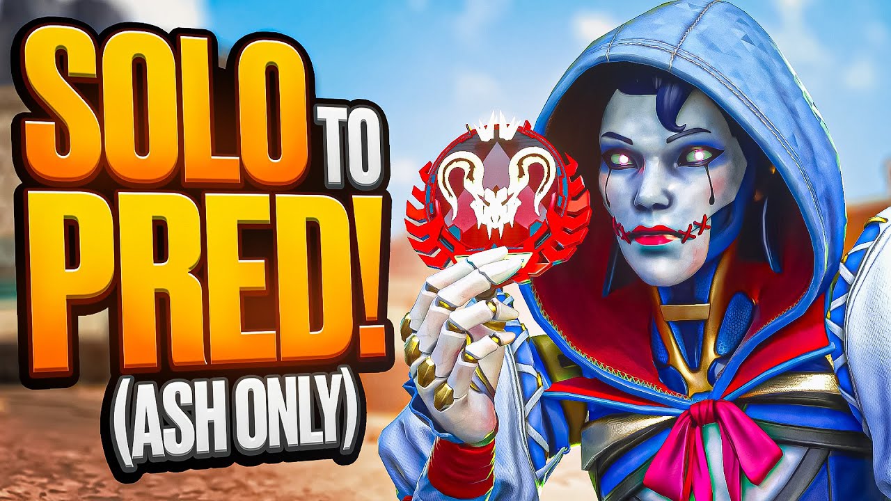 Solo to Apex Predator ASH ONLY! (Apex Legends)