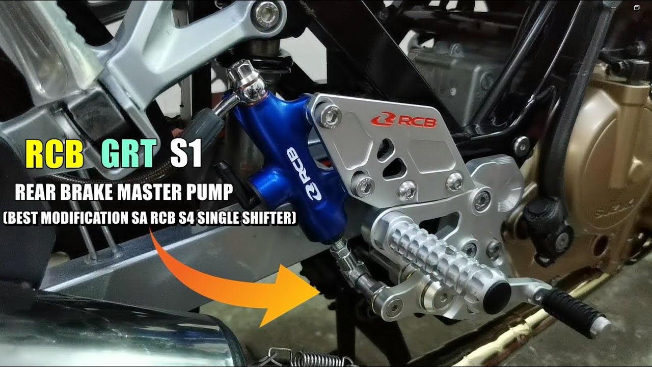 BEST MODIFICATION NG RCB S1 REAR BRAKE MASTER SA RCB S4 SINGLE SHIFTER | R150 FI | KAMBYO MOTO