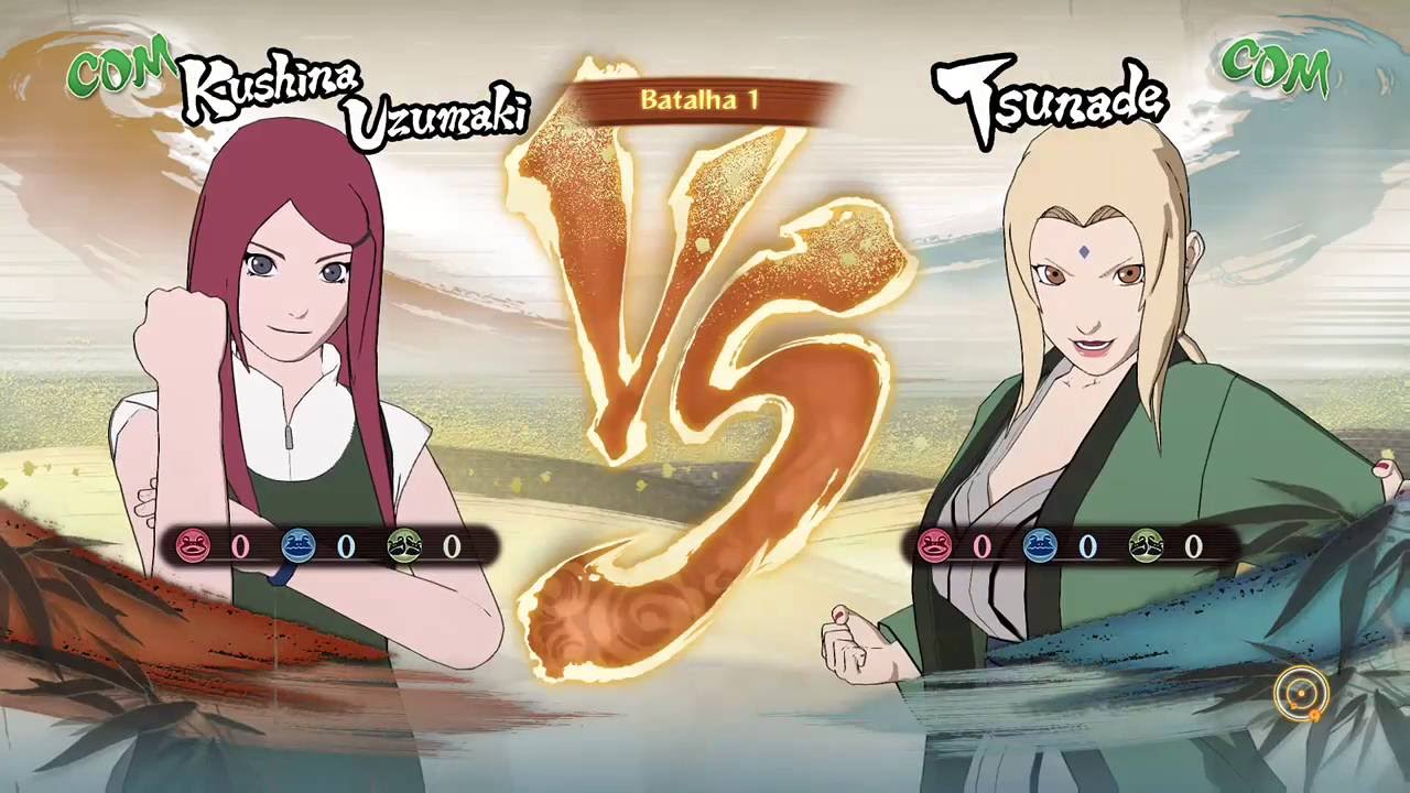 Naruto Storm 4 Dublado PT-BR Kushina vs Tsunade (COM vs COM)