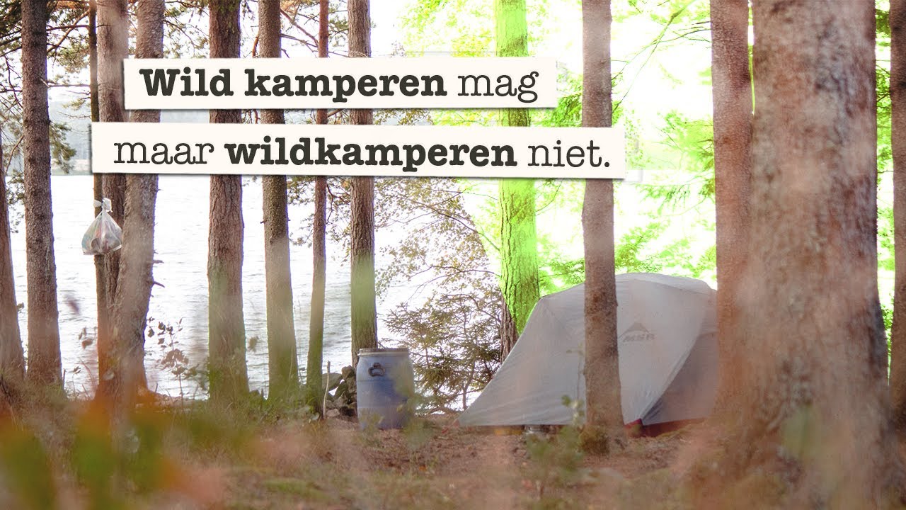 Wildkamperen: hoe het legaal ook kan
