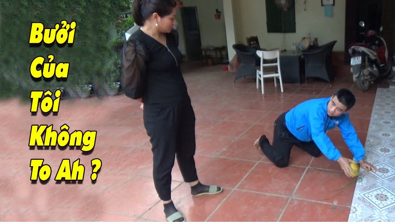 Chồng Ngố Nhìn Thấy BƯỞI Hàng Xóm To Chạy Về Khoe Chiến Tích Với Vợ Và Cái Kết ...Bò Khắp Sân