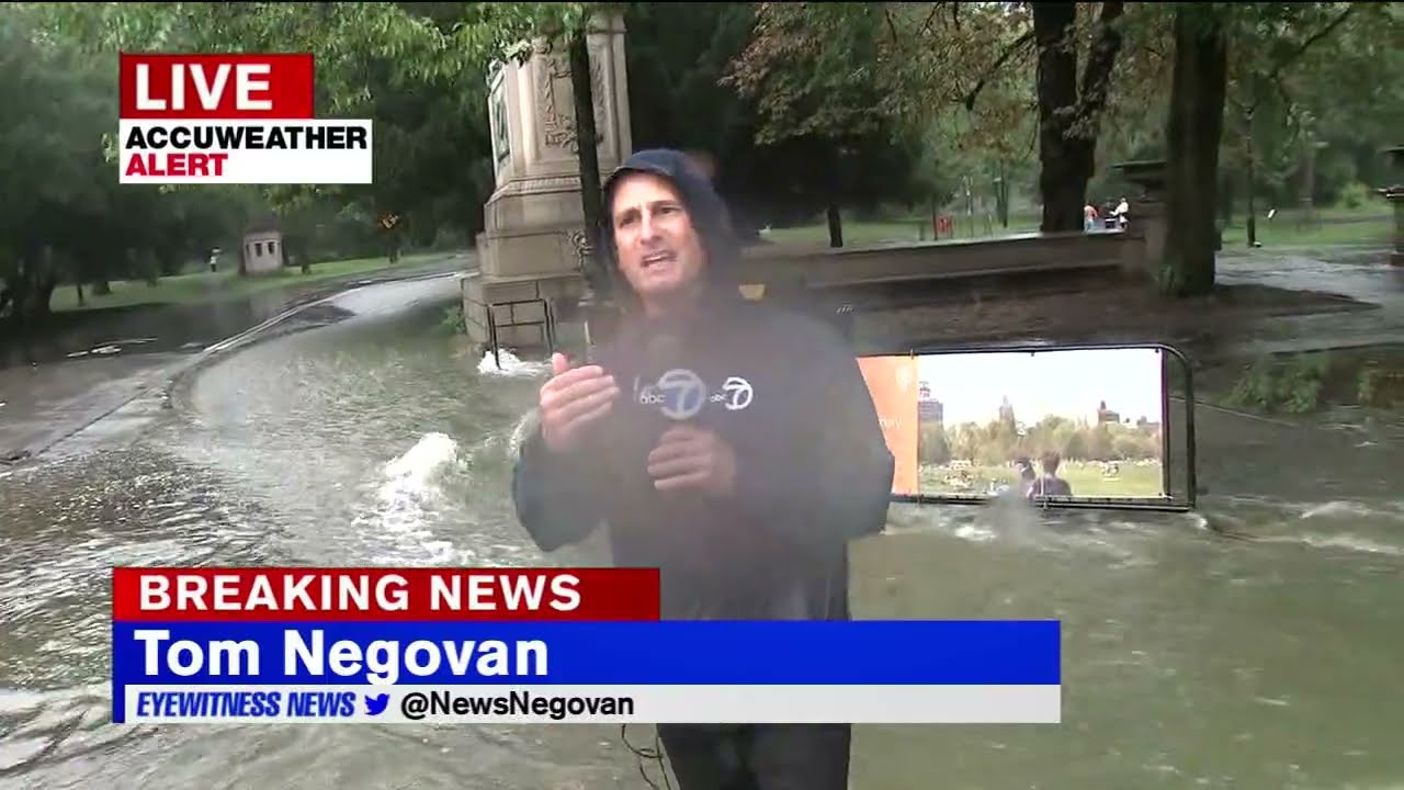 Floods unleash fast-moving river through Prospect Park, Brooklyn; damage inside park