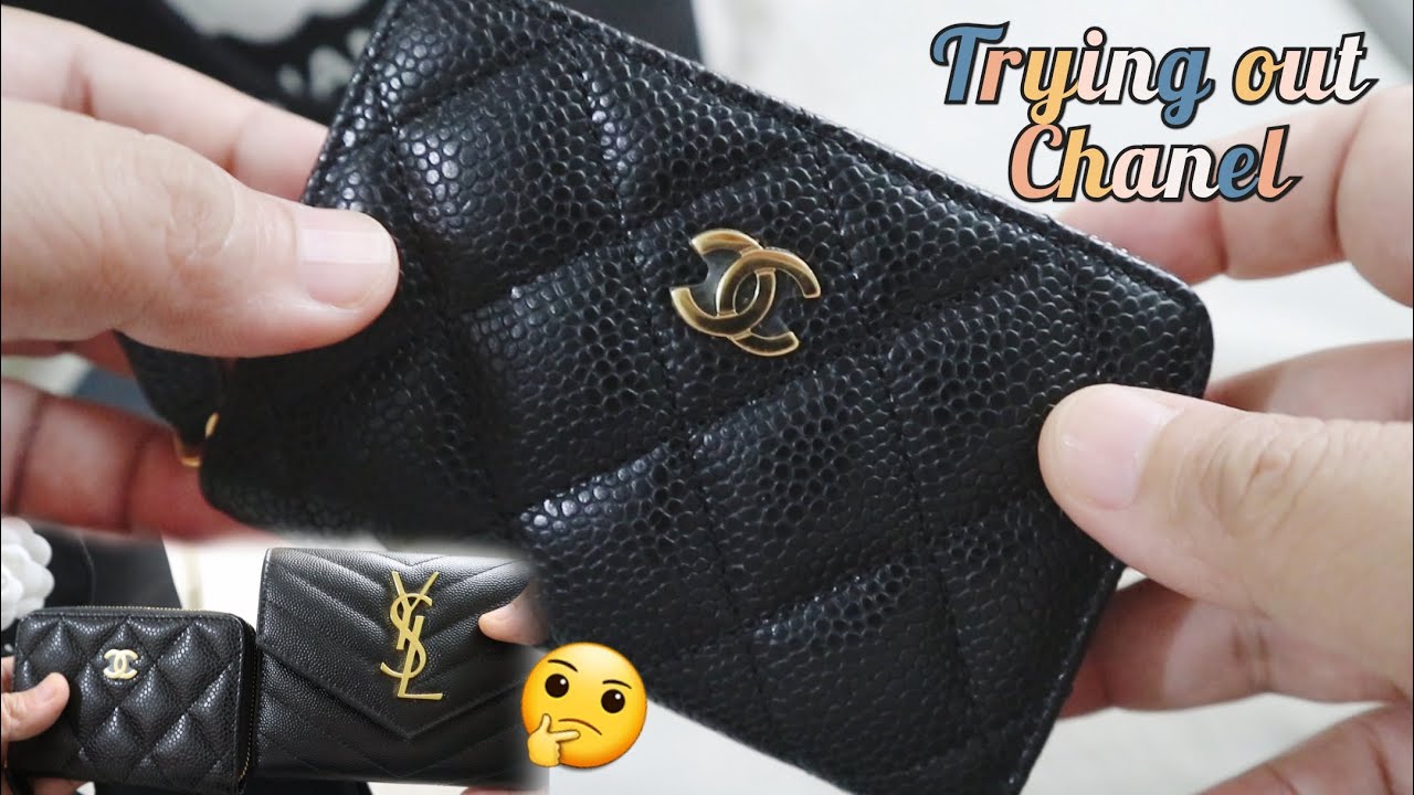 Chanel First Purchase | Classic Zipped Coin Purse | Comparison with YSL Wallet