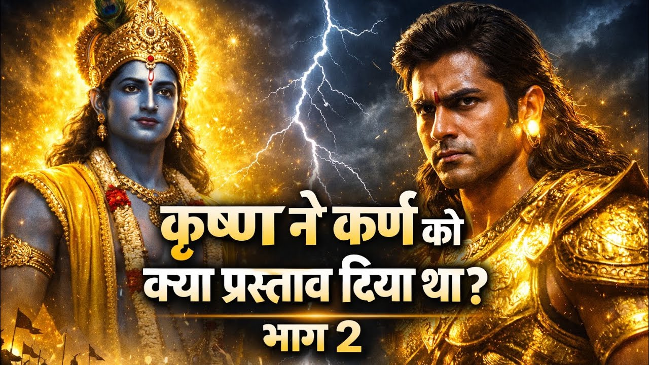 कृष्ण ने कर्ण को क्या प्रस्ताव दिया था? | महाभारत का छिपा हुआ रहस्य | भाग 2 #krishna 