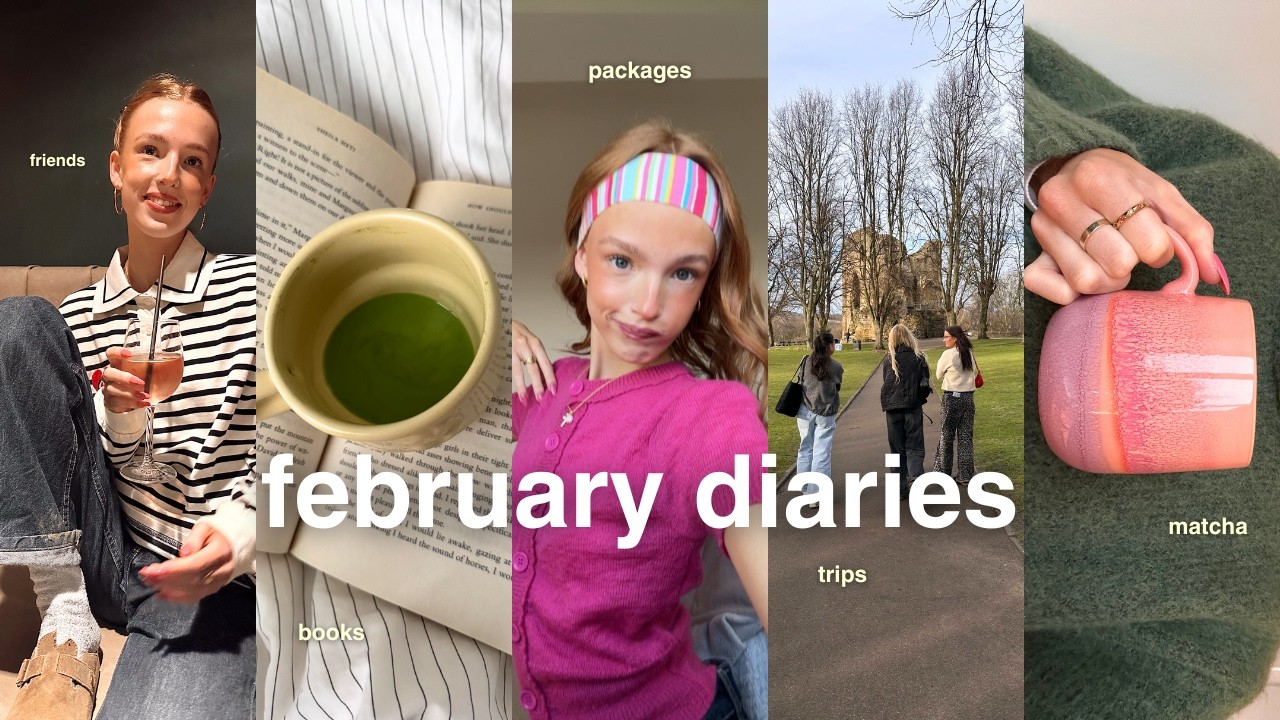 a realistic week in my life | february diaries, friends, trips, matcha